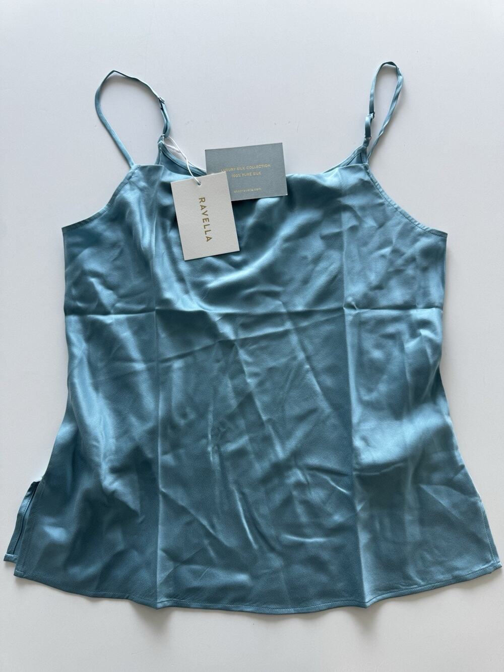 Ravella Capri Silk Cami Top 100% Pure Silk Womens